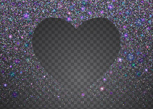Kaleidoscope Background. Light Confetti. Modern Art. Violet Blur Sparkles. Disco Festival Illustration. Digital Foil. Laser Flare. Rainbow Tinsel. Purple Kaleidoscope Background