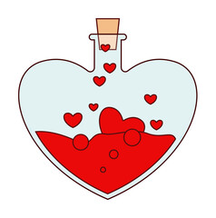 Poster - Heart, potion, love, valentine s day icon