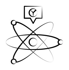 Poster - Cold fusion icon illustration design art