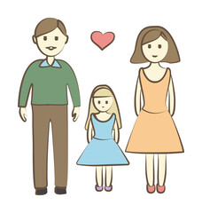 Poster - Family icon illustration design art