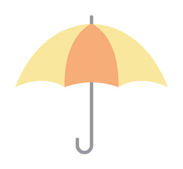 Poster - umbrella colored icon illustration design art