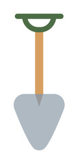 Poster - garden shovel colored icon illustration design art