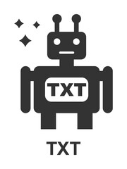 Sticker - Online marketing, TXT icon illustration design art