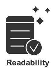 Poster - Online marketing, readability icon