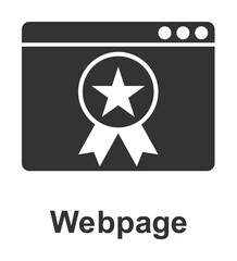 Poster - online marketing, webpage icon