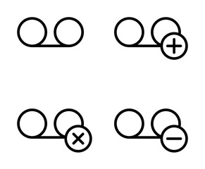 Poster - set of voice recording icons illustration design art