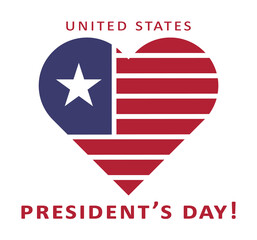 Poster - United States President's day 2 colored icon