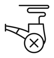 Poster - Quit smoking, smoking pipe icon