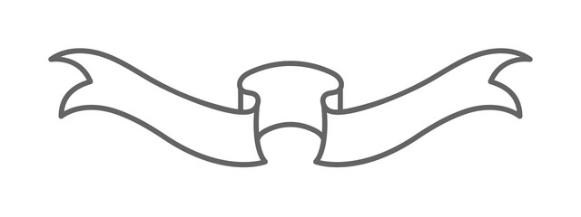 Poster - Scroll, ribbon illustration design art