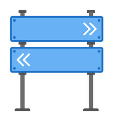 Poster - Information sign colored icon
