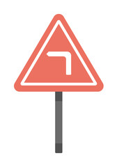 Poster - Directional sign colored icon