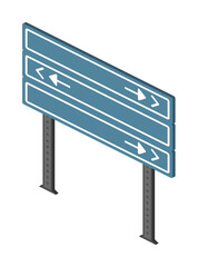 Poster - Information sign isometric icon