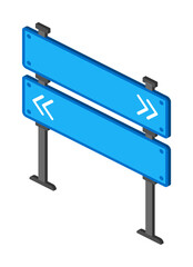 Poster - Information sign isometric icon