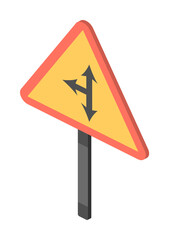 Poster - Direction sign isometric icon