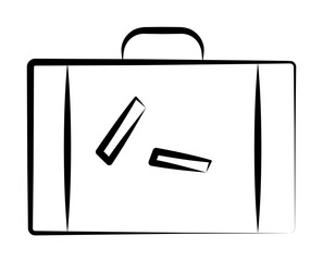 Poster - suitcase icon illustration design art