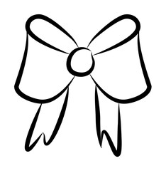 Poster - bow sketch illustration design art