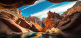 Fototapeta  - antelope canyon in arizona, generative ai