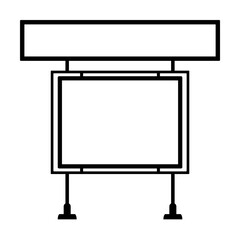 Poster - signboard, billboard icon illustration design art