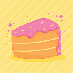 Sticker - sweet cake portion