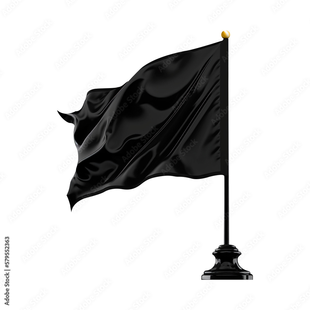 Black flag Stock Illustration | Adobe Stock, image size:1000x1000