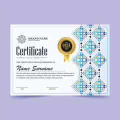 Wall Mural - Achievement certificate best award diploma
