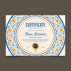 Wall Mural - Achievement certificate best award diploma