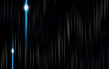 Wall Mural - black background with blue glowing lines and flares