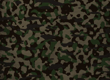 Close-up Of Green Camouflage Pattern On A Tarp. Abstract High Resolution Full Frame Textured Background. Copy Space.