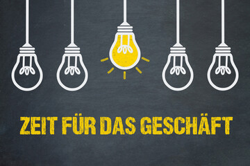 Poster - Zeit für das Geschäft