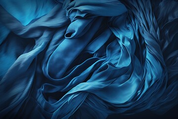 a painting of a blue animal with a black background, generative AI