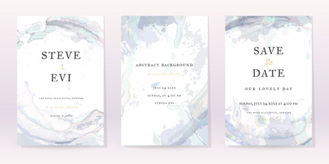 Watercolor Minimal Card. Classic Vector Art Set