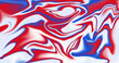 abstract liquid red blue white background