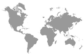 Poster - World map illustration.