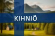 Kihniö: Ortsname der finischen Stadt Kihniö in der Region Pirkanmaa auf der finnischen Flagge