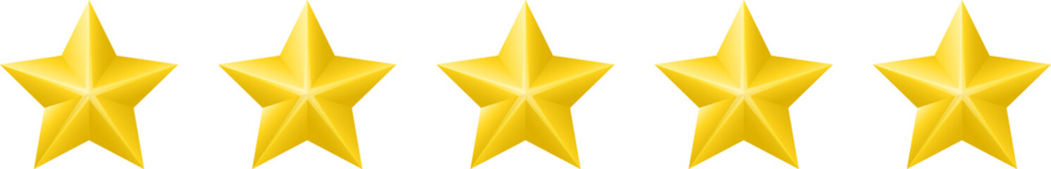 five star review rating. website product review stars. rating stars. 5 stars customer product rating