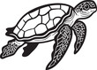 © Dmytro - Vector turtle silhouette of a isolated on a white background, Vector illustration EPS