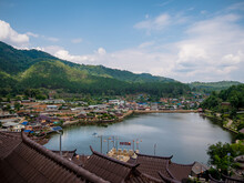 A Landscape Scenic Of The Rak Thai Village (Mae Or) In Mae Hong Son Province, Thailand.