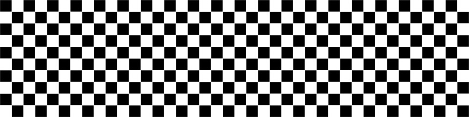 Black and white finish line. Checkered flag vector icon. Chess pattern.