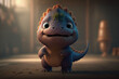 dancing dinossaur Disney stylo chibi whole boy cute Generative AI