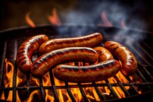 Sausages On The Grill Generative Ai