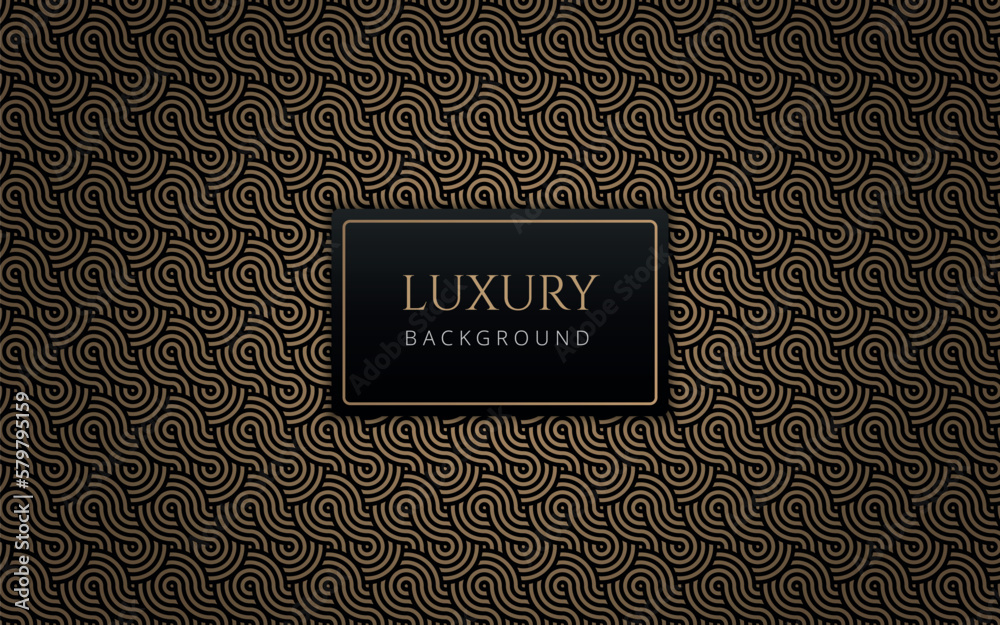 Vetor Luxury abstract black and gold infinity symbol pattern. Formal ...