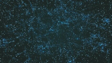 Poster - Abstract Meteor Particles Background/ 4k animation of an abstract shining starburst background, with glittering and glimmering effects, optical lens flare flickering and light beams rotating