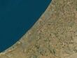 Gaza Strip, Palestine. High-res satellite. No legend