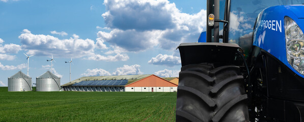 Poster - Hydrogen fuel cell agricultural tractor. Concept	