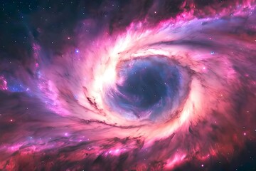 Wall Mural - purple colour galaxy or purple supernova