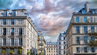 Paris, beautiful buildings, boulevard Beaumarchais, in the 11e arrondissement
