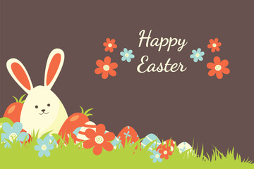 Wall Mural - Happy Easter background.