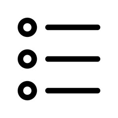 list icon for your website design, logo, app, ui.