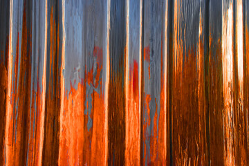 Wall Mural - Glass Pattern #2 - Reflective steel orange#1