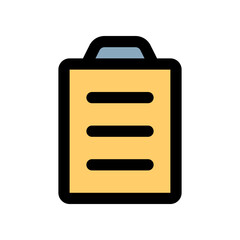 clipboard icon for your website design, logo, app, UI. 